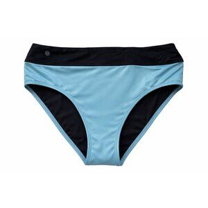 Unbranded High Rise Swim Bottom L Black Blue Athletic Swimwear Mix Match
